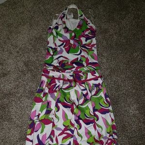 GEOMETRIC SKIRT AND TOP PUCCI STYLE